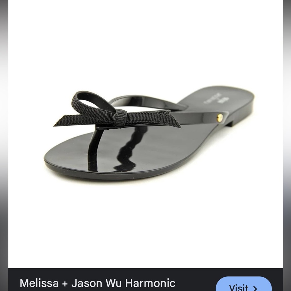 Melissa / Jason Wu Women's Black Flip Flop Sandals size 9